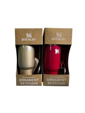 Limited Edition Stanley Ornament Keychain Red Delicious & Champange Summer Set